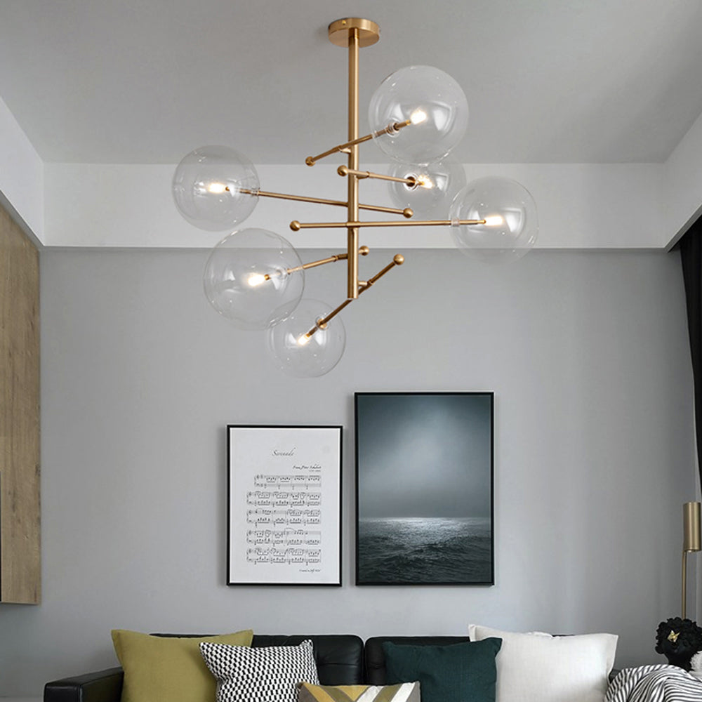 Bubble Glass LED Hanging Fixture – Multi-Light Modern Chandelier for Dining Room & Bedroom | Thomler