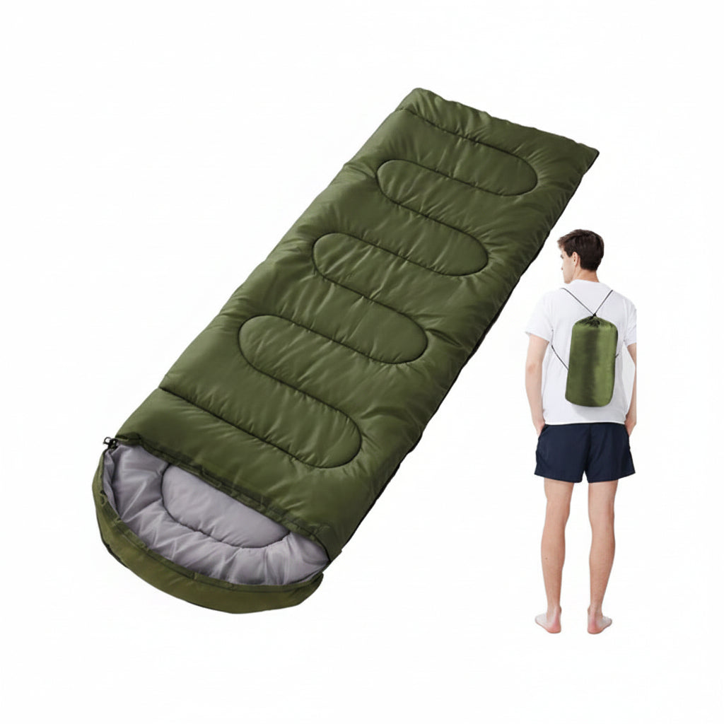 Insulated Envelope Sleep Sack for Cold Weather Camping – Adult Size with Carry Pouch | Thomler