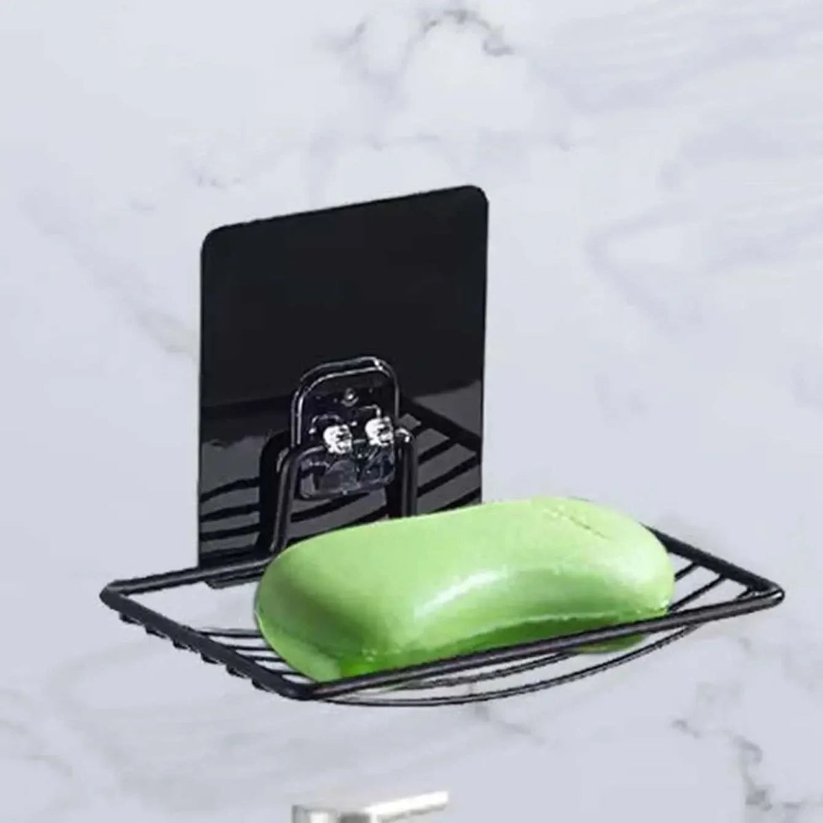 Stainless Steel Soap Dish | Wall-Mount Bathroom Organizer with Self-Draining Tray | Quick-Install Holder for Shower, Sink & Kitchen | Thomler