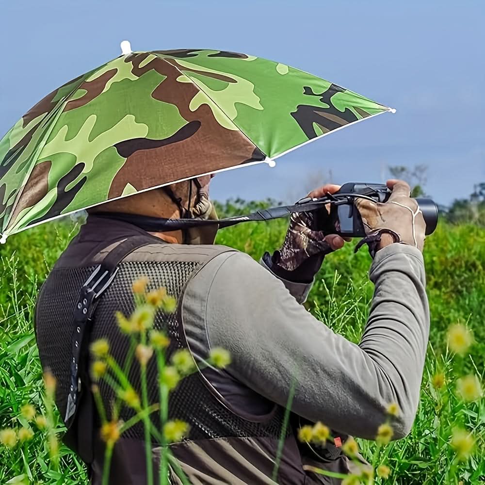 Wearable Sun Canopy – Elastic Headband Shade for Fishing, Gardening & Outdoor Work | Thomler