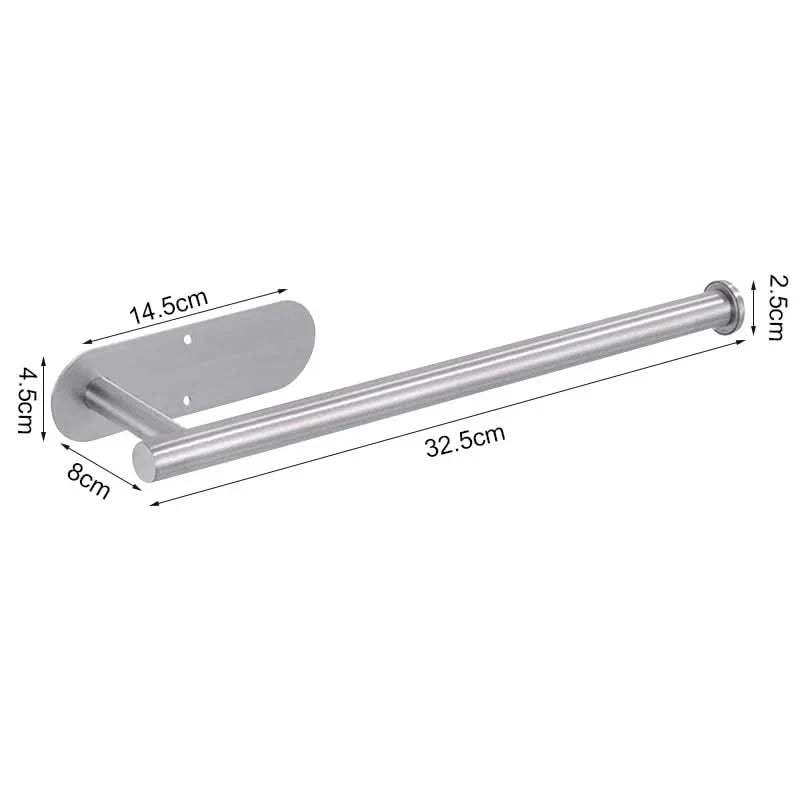 Wall-Mount Paper Towel Dispenser – Adhesive or Screw Install, Stainless Steel Rack for Under-Cabinet Kitchen Storage | Thomler
