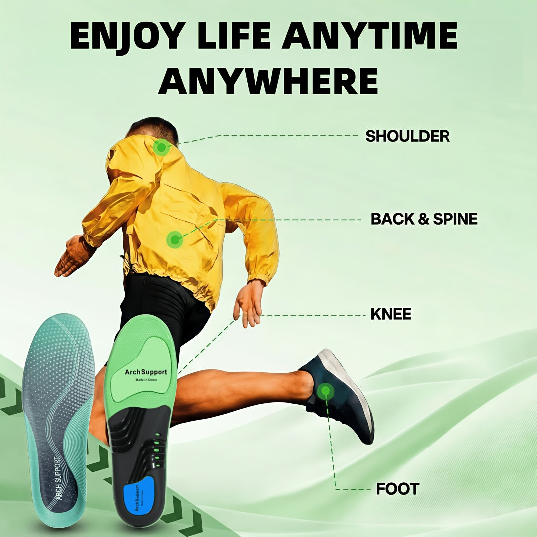 Cushioned Orthotic Inserts with Elevated Midfoot Support for Sneakers and Work Shoes | Thomler
