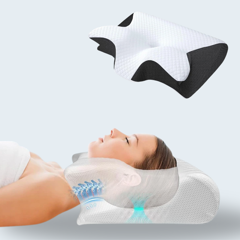 Ergonomic Memory Foam Pillow for Side Sleepers – Neck Support Contour Pillow for Better Sleep & Pain Relief | Thomler