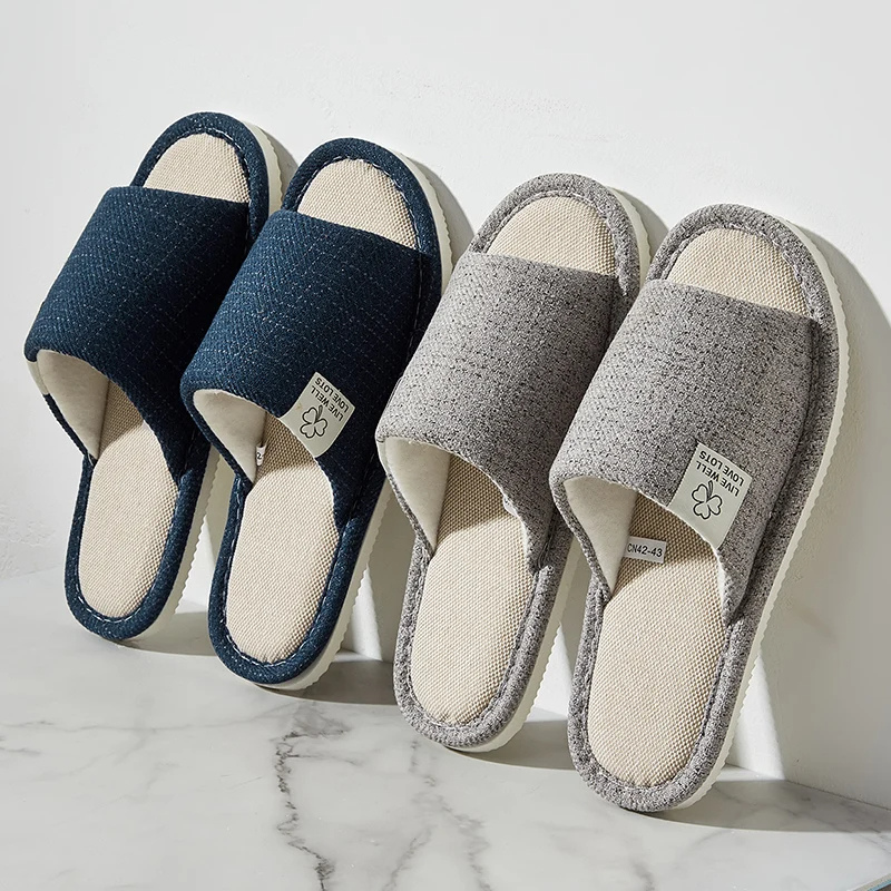 Open-Toe House Slippers – Breathable Lightweight Indoor Slides with Non-Slip Sole for Kitchen, Living Room & Guests | Thomler