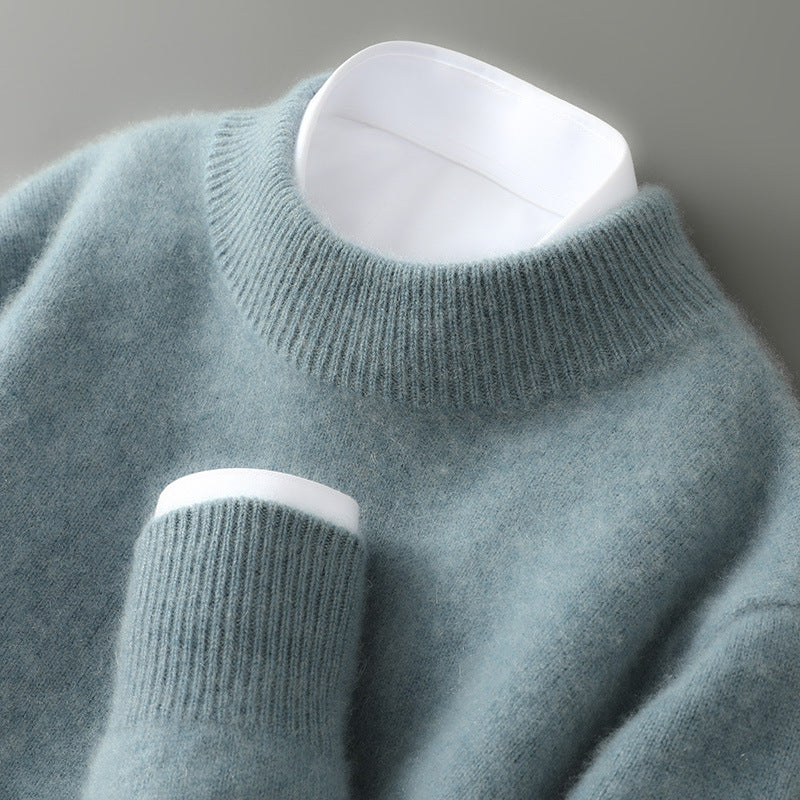 Soft Cashmere Crew Neck Sweater for Women & Men – Ribbed Collar, Lightweight & Warm Premium Knit Pullover for Fall, Winter, Office & | Thomler