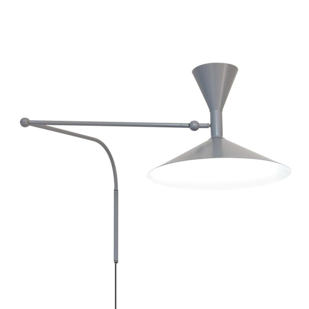 Swing Arm Wall Sconce with 18 in Adjustable Reach Plug-In Bedside Lamp for Reading Bedroom Office Task Lighting Metal Arm Mount Light Fixtur | Thomler