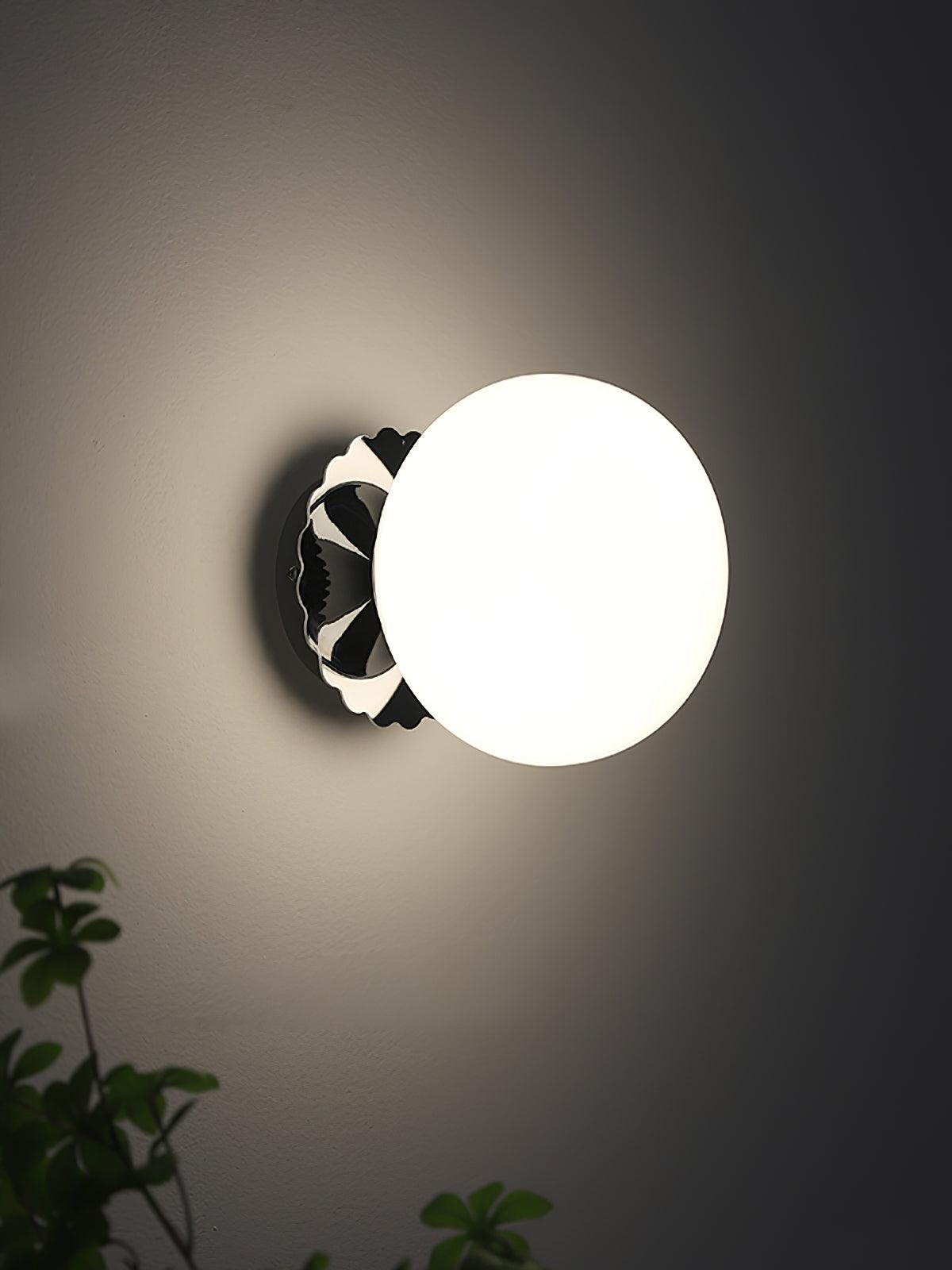 Wall Lamp Metal 7.9 in Pink Glass Adjustable Indoor Ceiling or Wall Light Contemporary Home Decor | Thomler