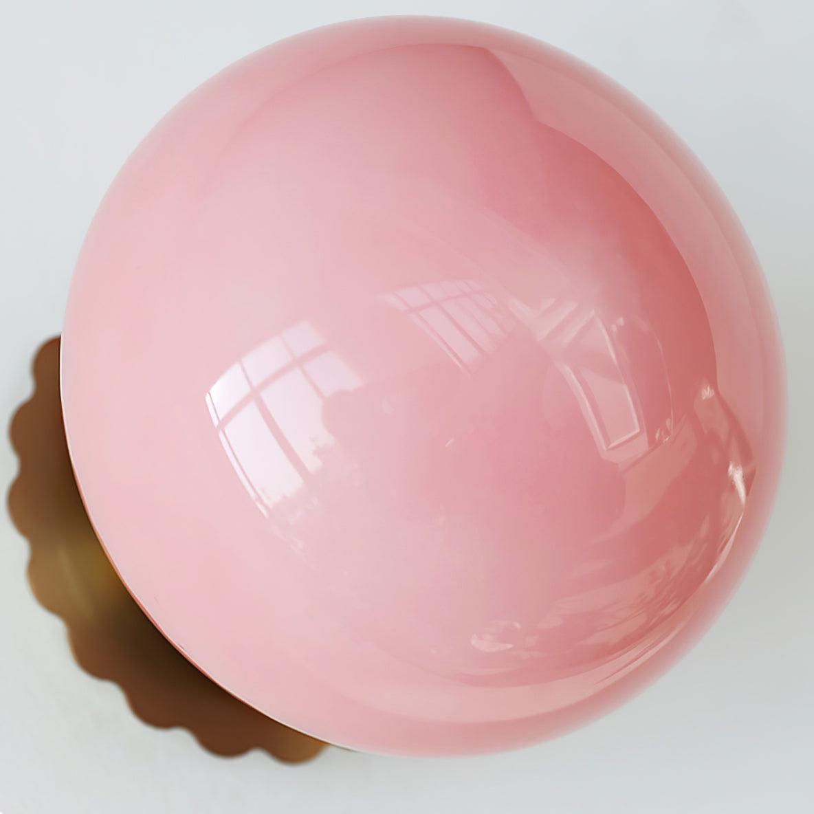 Wall Lamp Metal 7.9 in Pink Glass Adjustable Indoor Ceiling or Wall Light Contemporary Home Decor | Thomler