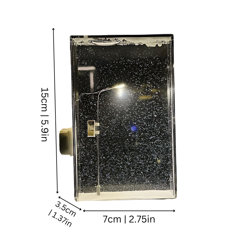Snowfall Lantern Light with Swirling Glitter Effect for Cozy Holiday Ambiance & Year-Round Relaxation | Thomler
