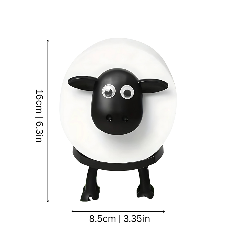 Sheep Toilet Paper Holder Stand - Freestanding Bathroom Roll Storage Organizer - Fun Novelty Animal Design for Bathroom, Kids Room & Guest | Thomler