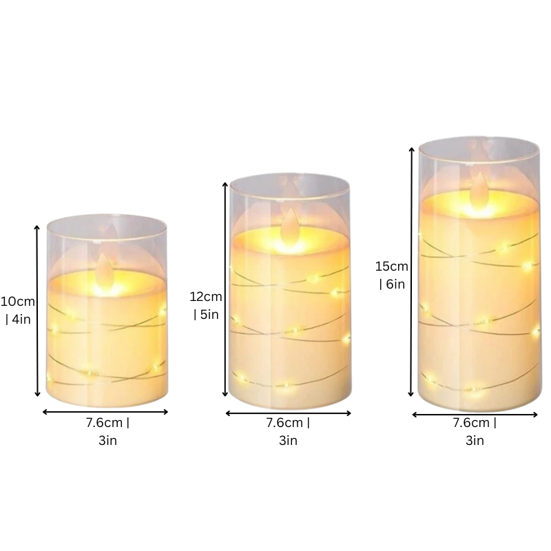 Battery-Operated LED Pillar Candles with Flickering Flame & Timer – Flameless Candle Lights for Home Decor, Weddings, Holidays | Thomler