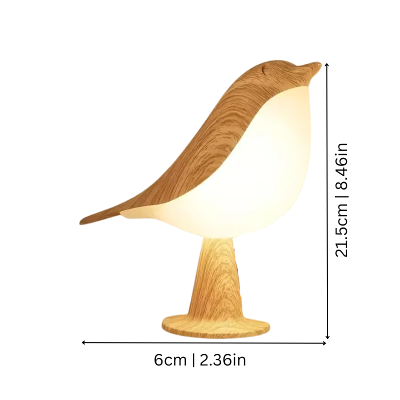 Bird-Shaped Rechargeable Night Light with Aroma Diffuser & Touch Dimming for Bedroom, Desk & Nursery | Thomler