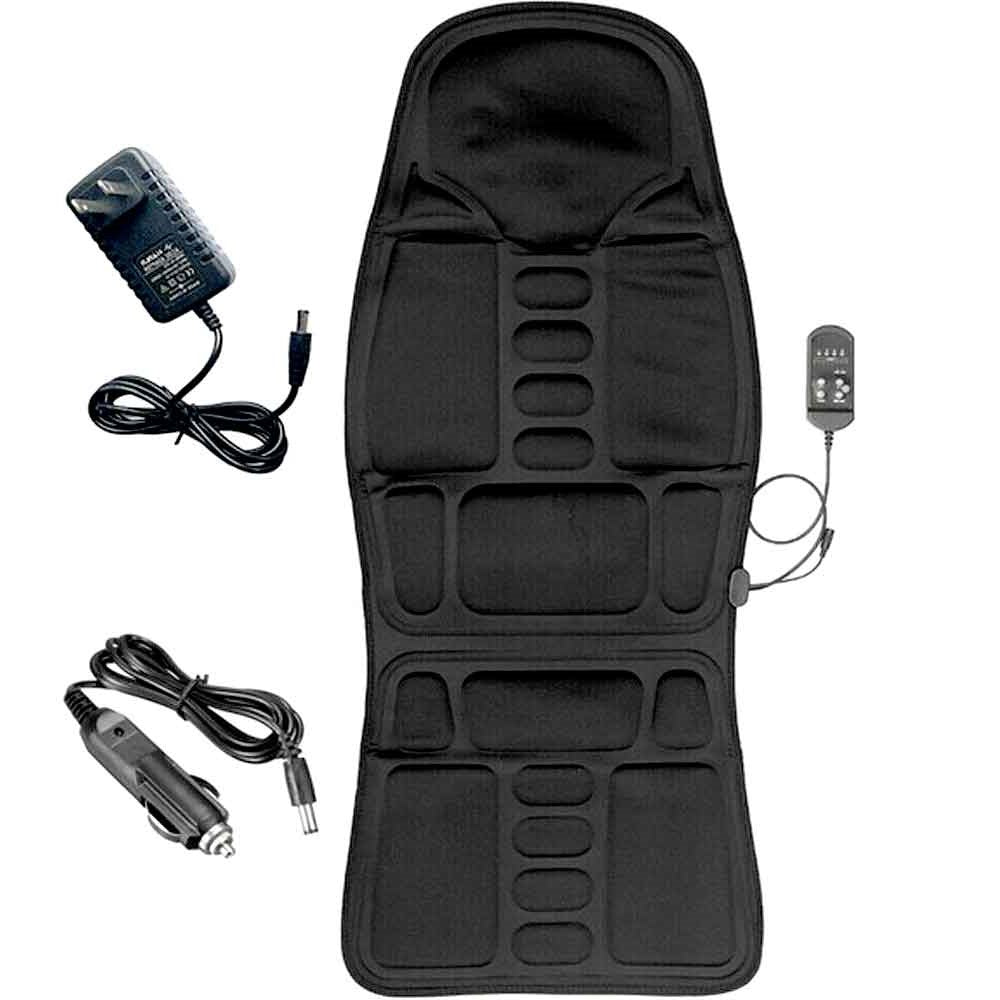 Heated Massage Seat Cushion 8 Programs Shiatsu Kneading Roller Therapy for Office Chair Car Driver Home Recliner Full Back Neck Lumbar | Thomler