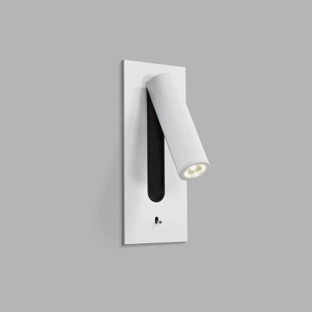 Industrial Wall Sconce with Integrated LED & Toggle Switch – Aluminum Metal Light Fixture for Living Room, Hallway, Bedroom & Home Office | Thomler