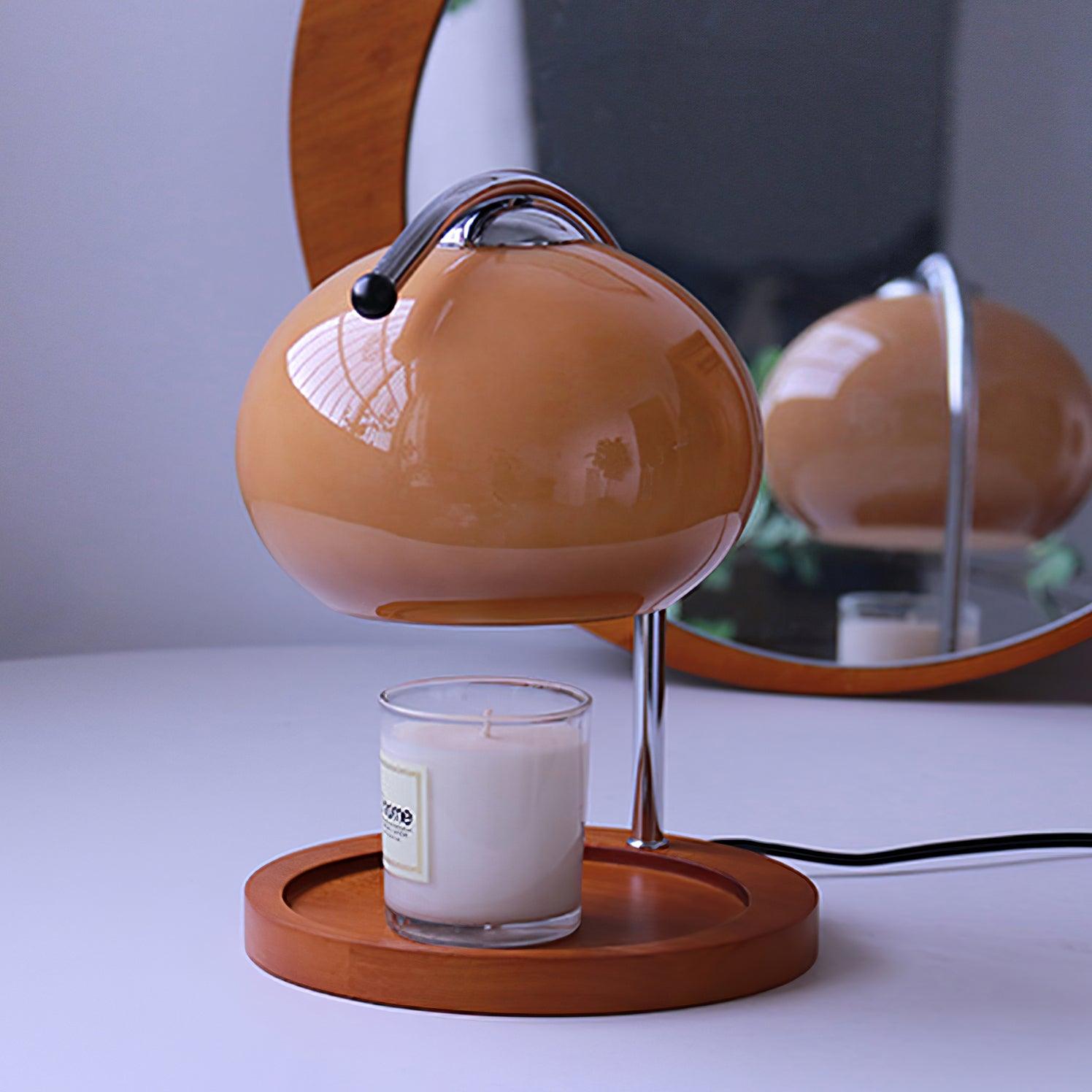 Candle Warmer Lamp Glass 7.8 in Flameless Wax Melt Indoor Home Fragrance Decor Halogen Heating Light | Thomler