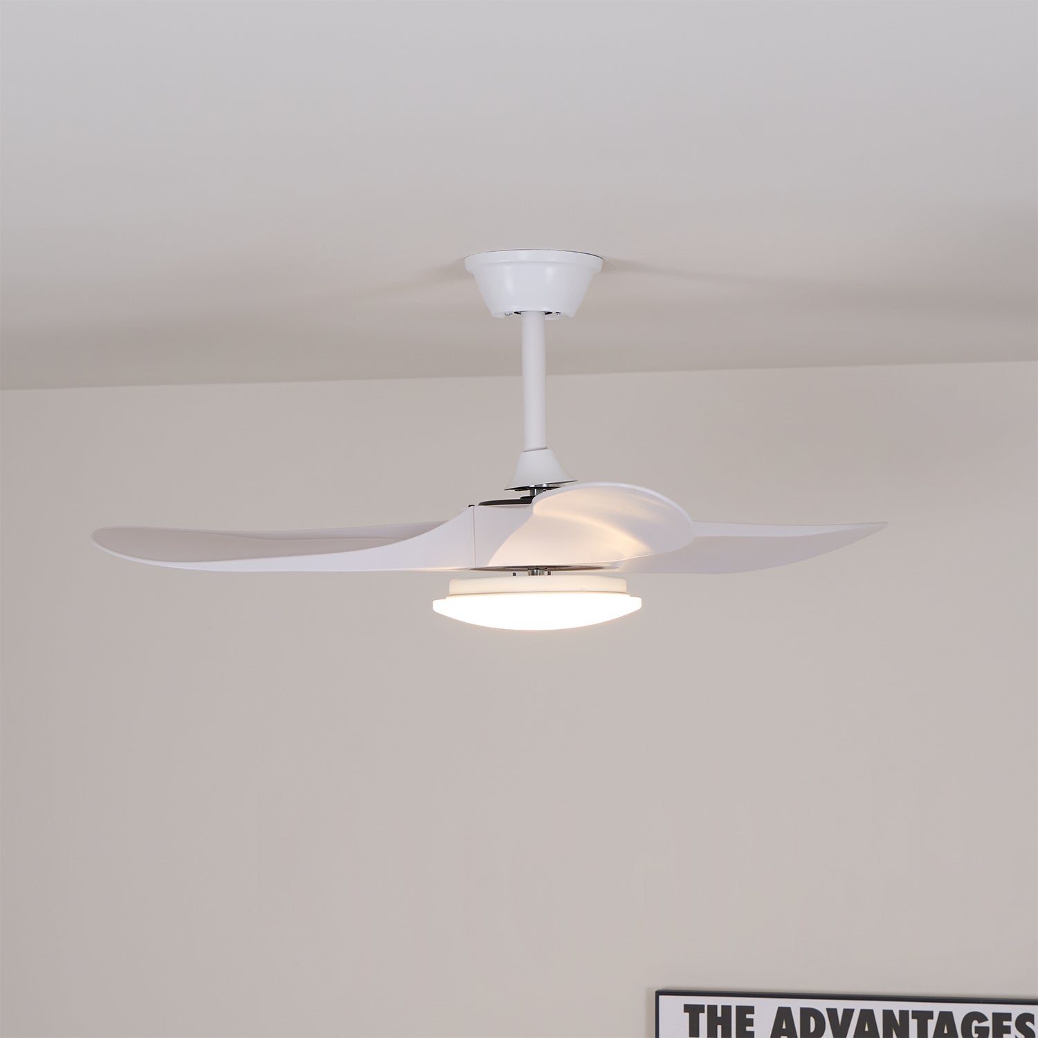 Wooden Ceiling Fan Light 42 in 52 in Adjustable Indoor AC 110–120V Modern Living Room Bedroom | Thomler