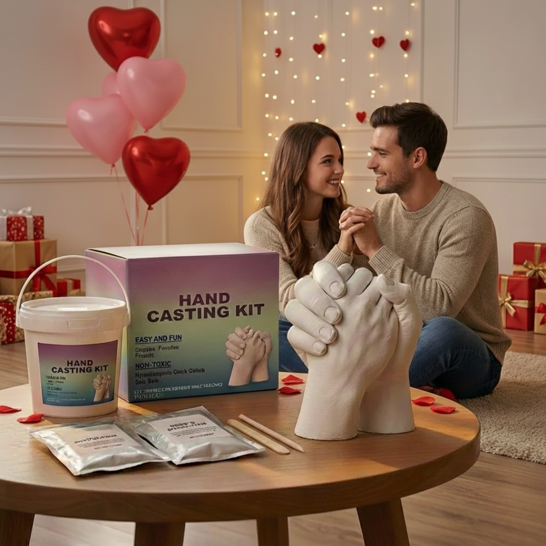 Hand Casting Kit for Couples – 3D Sculpture Mold Set with Alginate & Plaster – Family Keepsake Craft for Adults & Kids – Memorial Gift | Thomler