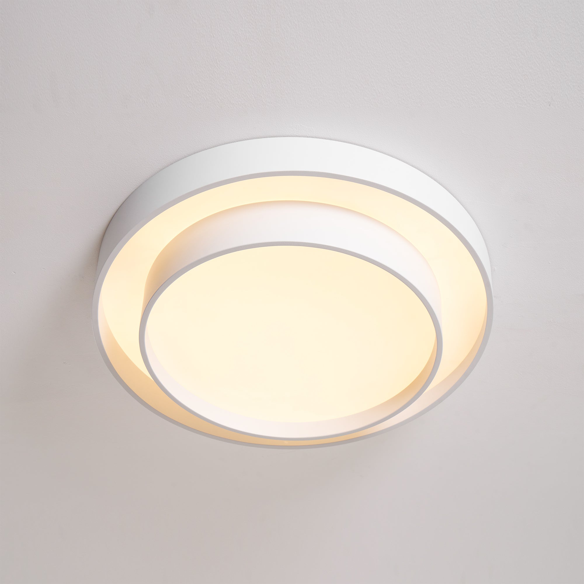 Modern LED Ceiling Light 15.7 in Flush Mount Living Room Bedroom Minimalist Acrylic Fixture | Thomler