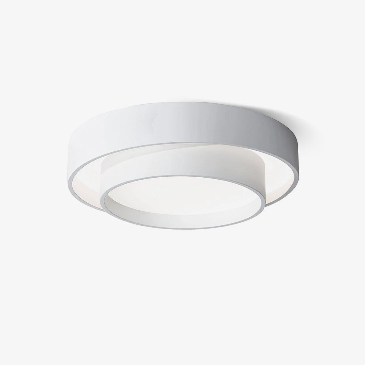 Modern Layered Drum Flush Mount Ceiling Light with Integrated LED for Living Room & Bedroom | Thomler