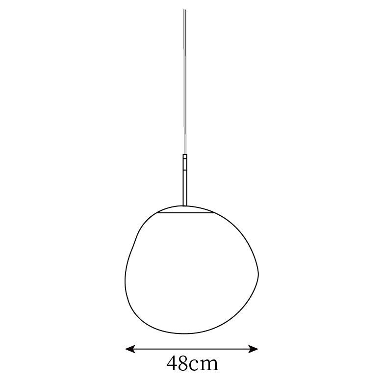 Pendant Lamp Metal 11 in Adjustable Ceiling Light Silver Gold Rose Gold Smoky Gray | Thomler