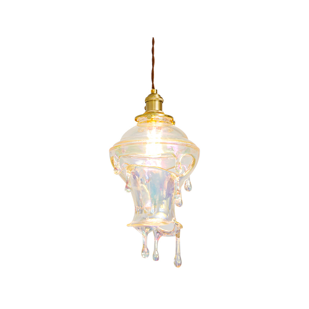 Pendant Light Resin Drip 9.1 in Adjustable Indoor Ceiling Lamp Modern Dining Room Kitchen Hanging Light | Thomler