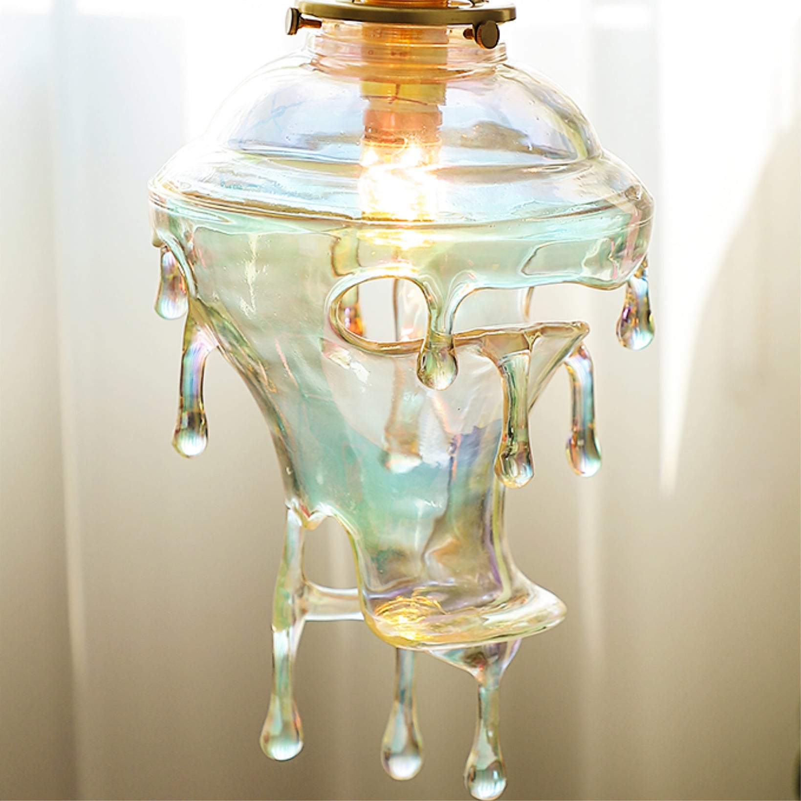 Pendant Light Resin Drip 9.1 in Adjustable Indoor Ceiling Lamp Modern Dining Room Kitchen Hanging Light | Thomler
