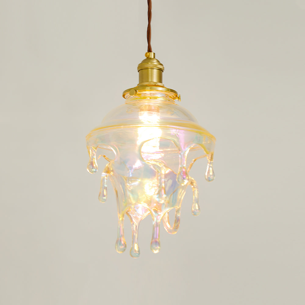 Pendant Light Resin Drip 9.1 in Adjustable Indoor Ceiling Lamp Modern Dining Room Kitchen Hanging Light | Thomler