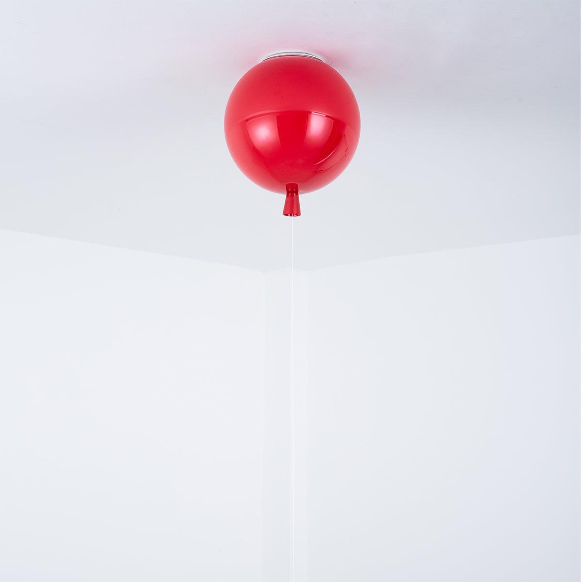 Ceiling Lamp Plastic Balloon 35.0 cm Yellow Childrens Room Pull Cord Hanging Light Playroom Nursery E27 Fixture | Thomler