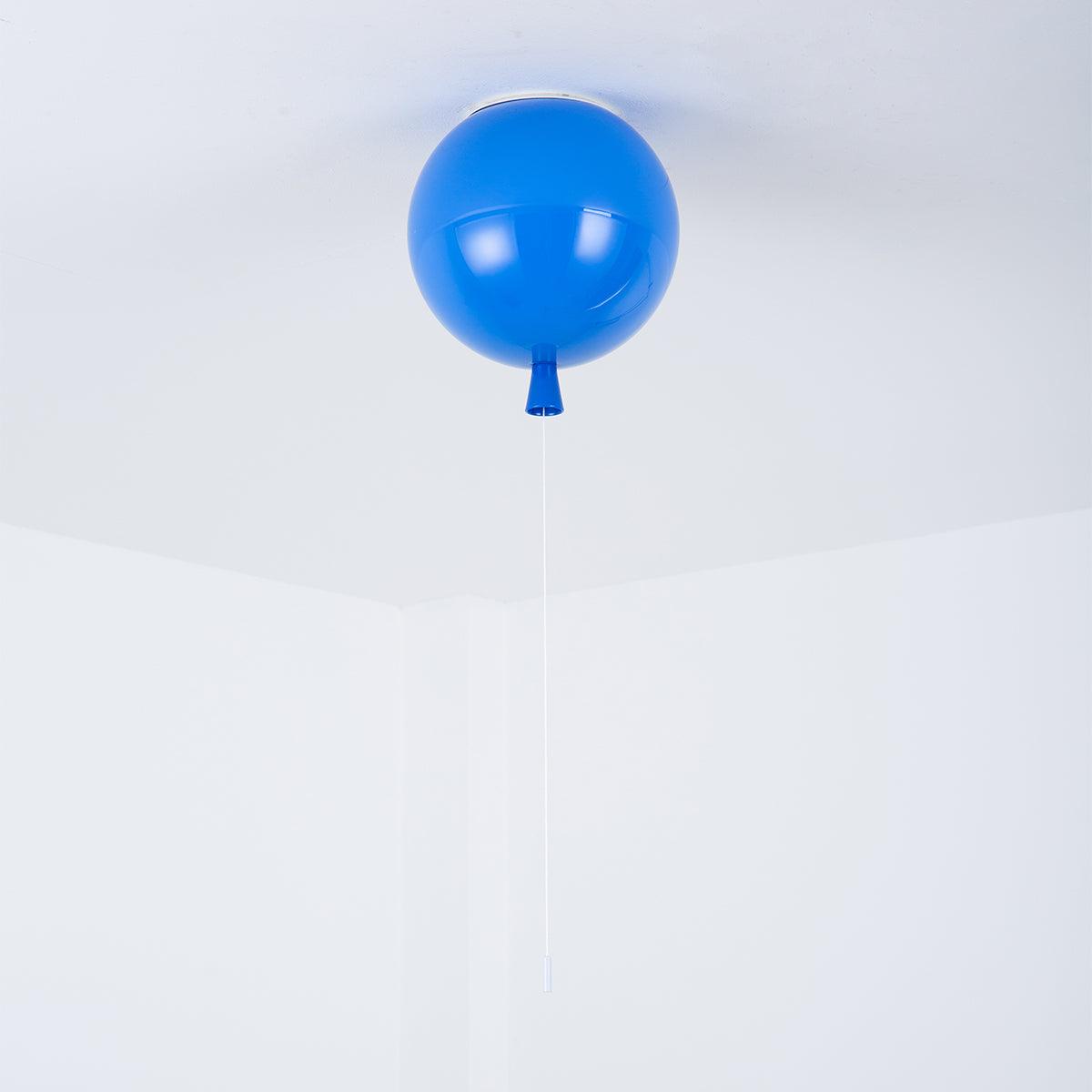 Ceiling Lamp Plastic Balloon 35.0 cm Yellow Childrens Room Pull Cord Hanging Light Playroom Nursery E27 Fixture | Thomler