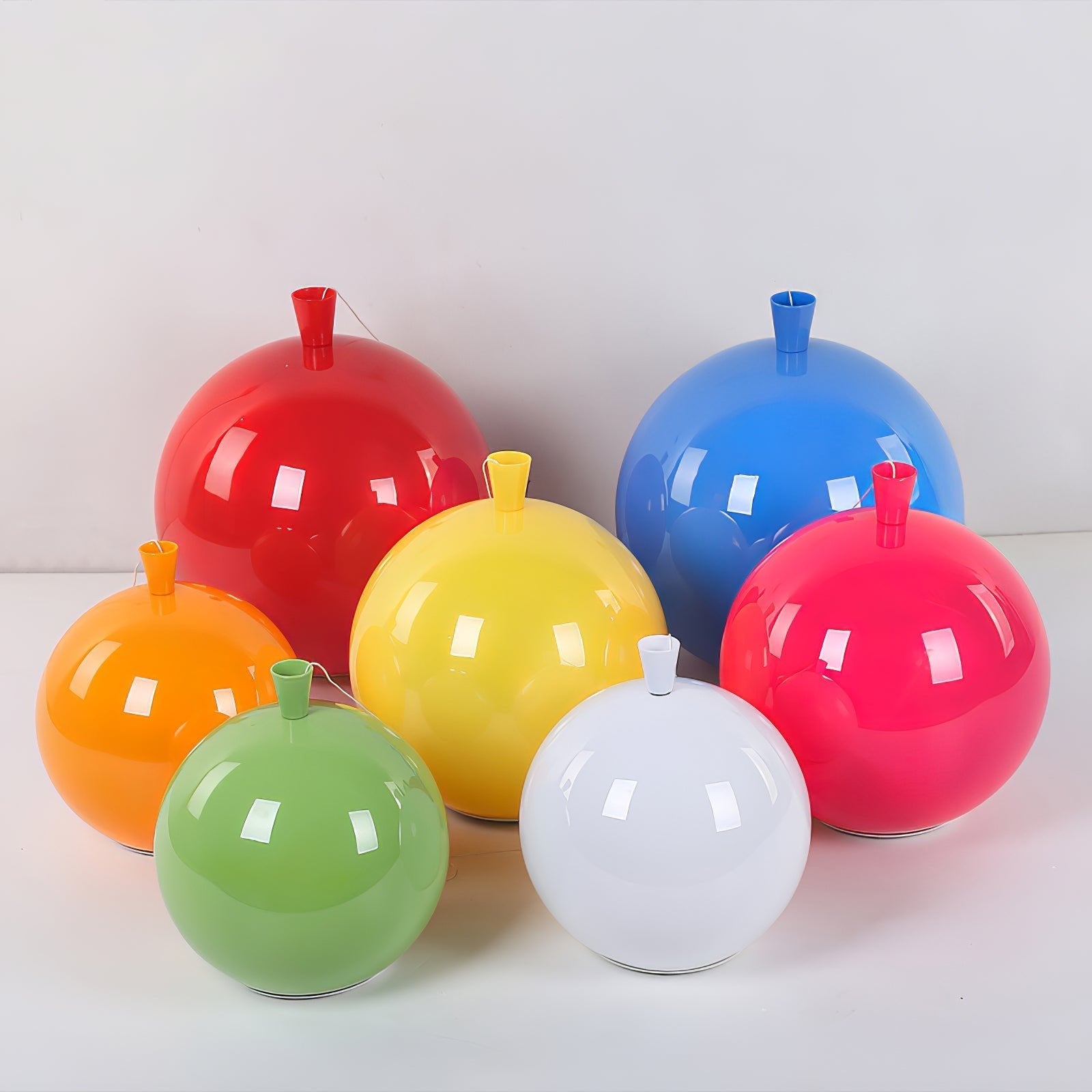 Ceiling Lamp Plastic Balloon 35.0 cm Yellow Childrens Room Pull Cord Hanging Light Playroom Nursery E27 Fixture | Thomler