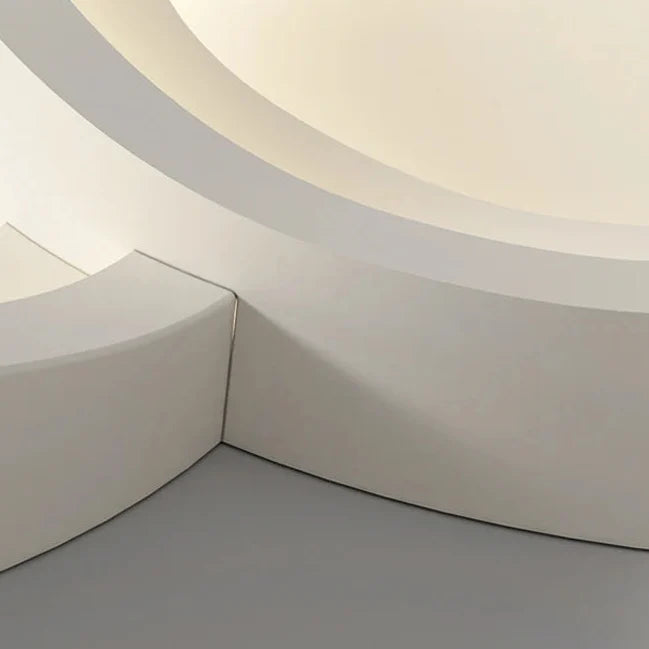 Modern Sculptural Flush Mount Ceiling Fixture with Adjustable LED Lighting for Dining Room & Bedroom | Thomler