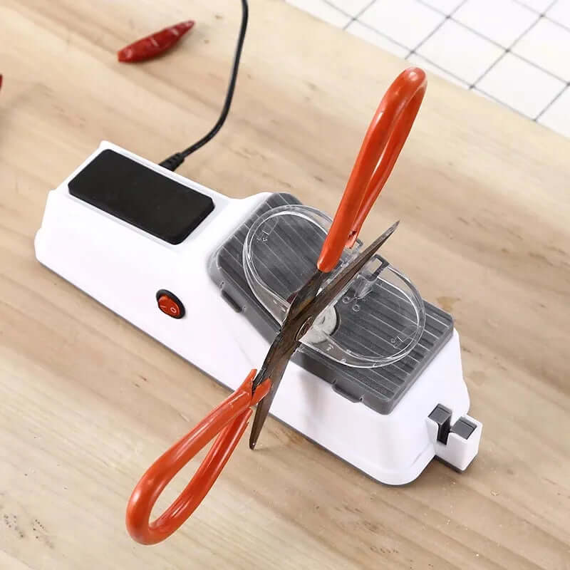 Electric Knife Sharpener Rechargeable USB Powered Kitchen Blade Tool for Chef Knives Scissors Cutlery Compact Cordless Sharpening System Non | Thomler
