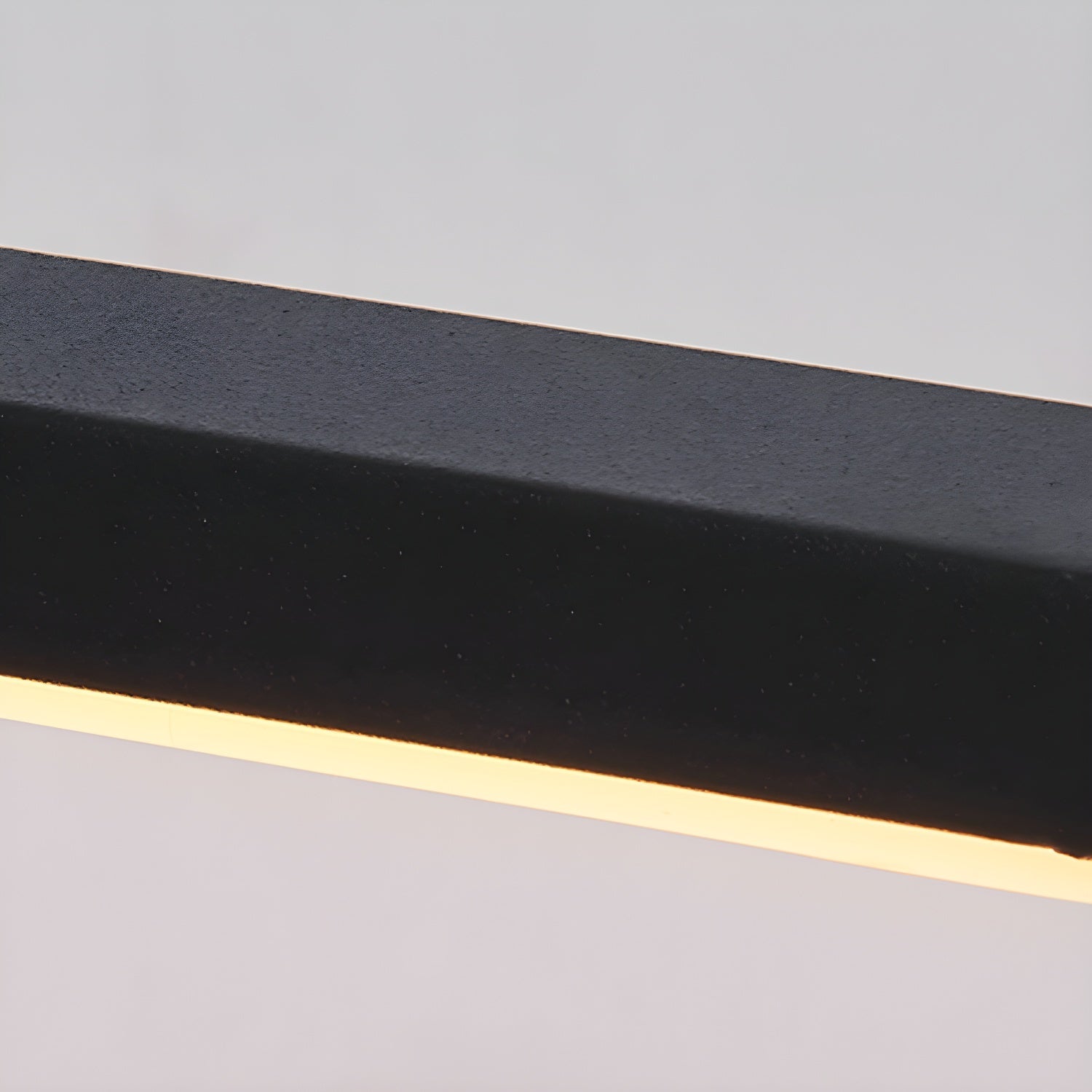 Metal Linear Wall Light Aluminum 15.7 in 1-Light Black Bathroom Vanity Lighting | Thomler