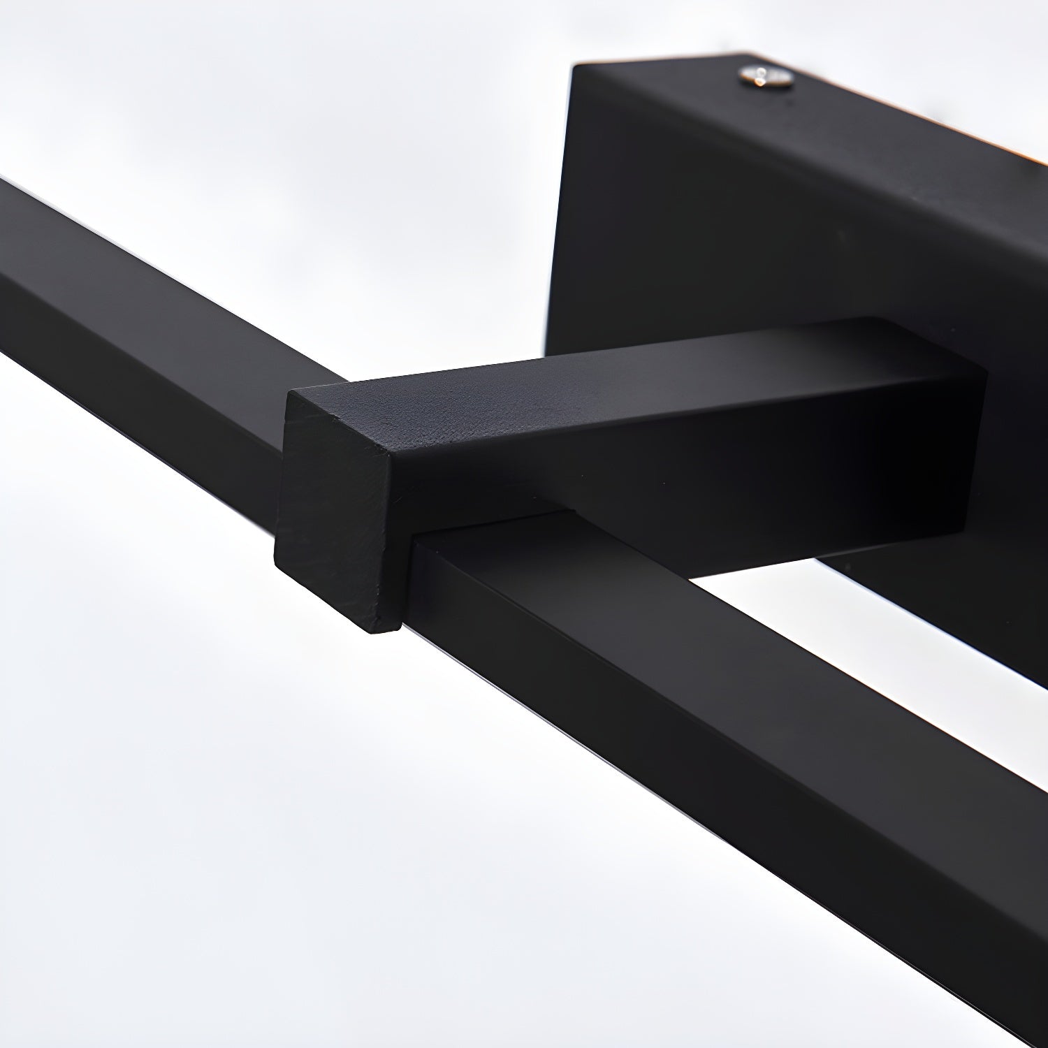 Metal Linear Wall Light Aluminum 15.7 in 1-Light Black Bathroom Vanity Lighting | Thomler