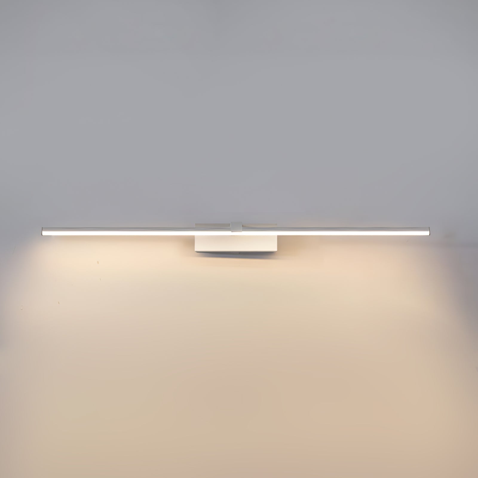 Metal Linear Wall Light Aluminum 15.7 in 1-Light Black Bathroom Vanity Lighting | Thomler