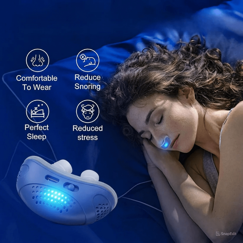 Cordless Anti-Snore Breathing Device – Compact Sleep Aid with Nasal Inserts for Nighttime Airway Support | Thomler