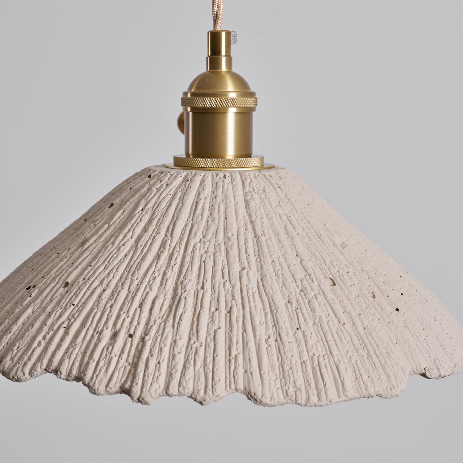 Pendant Light Cement 9.8 in Adjustable Modern Dining Room Kitchen Island Hanging Ceiling Lamp | Thomler