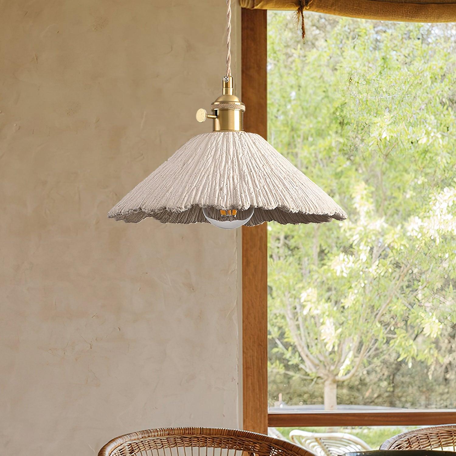 Pendant Light Cement 9.8 in Adjustable Modern Dining Room Kitchen Island Hanging Ceiling Lamp | Thomler