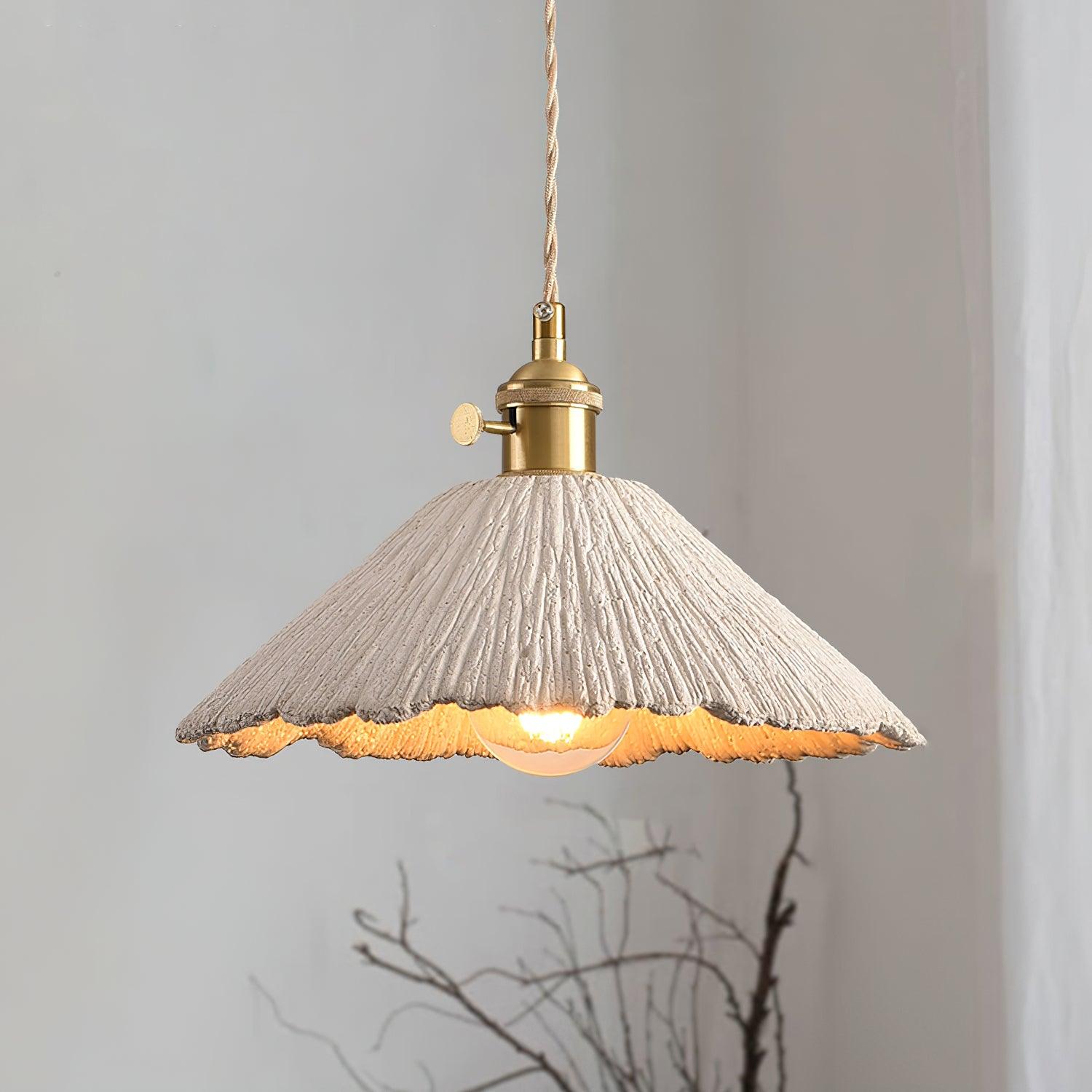 Pendant Light Cement 9.8 in Adjustable Modern Dining Room Kitchen Island Hanging Ceiling Lamp | Thomler