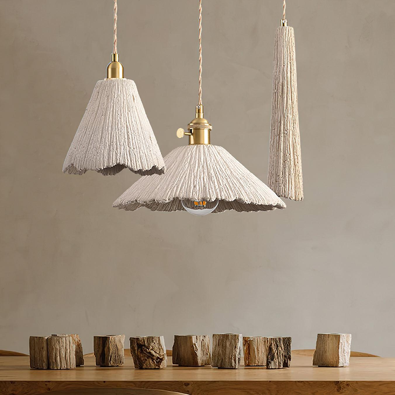 Pendant Light Cement 9.8 in Adjustable Modern Dining Room Kitchen Island Hanging Ceiling Lamp | Thomler