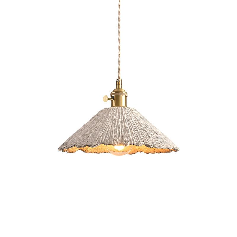 Pendant Light Cement 9.8 in Adjustable Modern Dining Room Kitchen Island Hanging Ceiling Lamp | Thomler