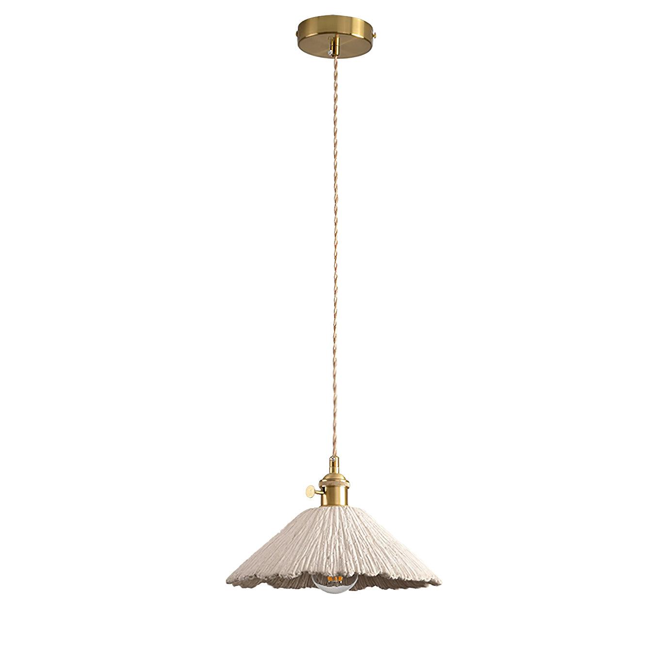 Pendant Light Cement 9.8 in Adjustable Modern Dining Room Kitchen Island Hanging Ceiling Lamp | Thomler