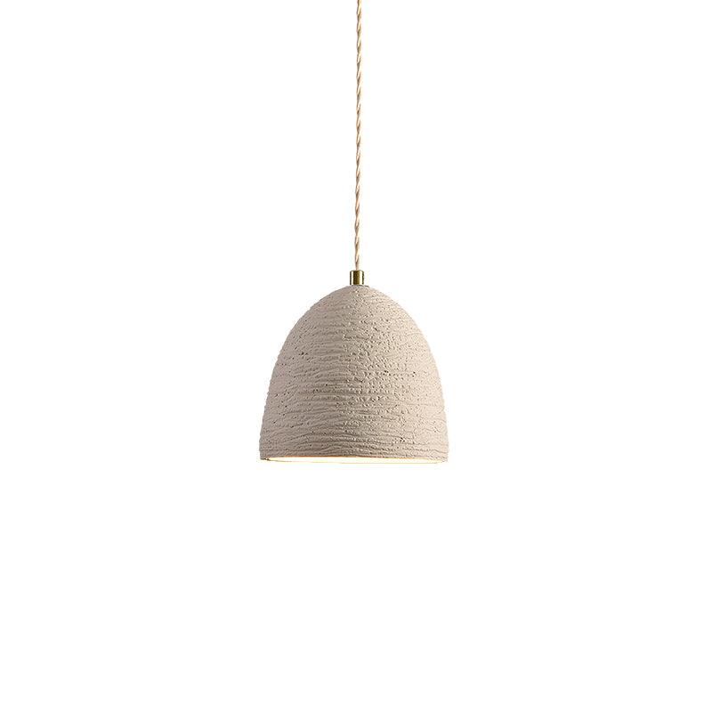 Pendant Light Cement 9.8 in Adjustable Modern Dining Room Kitchen Island Hanging Ceiling Lamp | Thomler