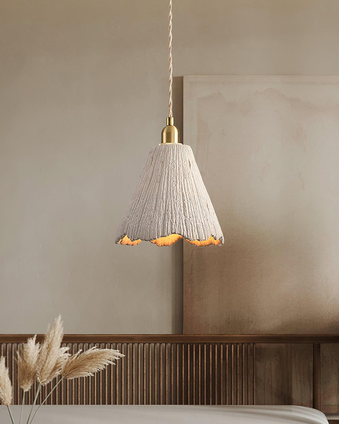 Pendant Light Cement 9.8 in Adjustable Modern Dining Room Kitchen Island Hanging Ceiling Lamp | Thomler