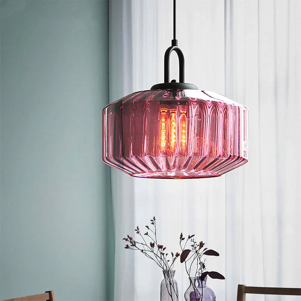 Pendant Light Glass 11 in Handblown Indoor Warm Glow Dining Room Kitchen Hallway Lighting | Thomler