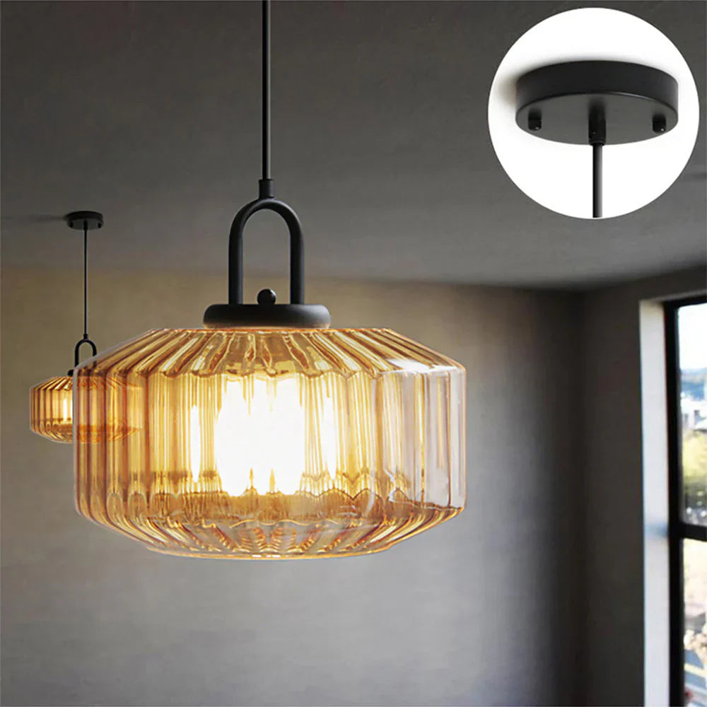 Pendant Light Hand Blown Glass 28.0 cm Green Dining Room Vintage Hanging Ceiling Lamp Minimalist LED Kitchen Island | Thomler