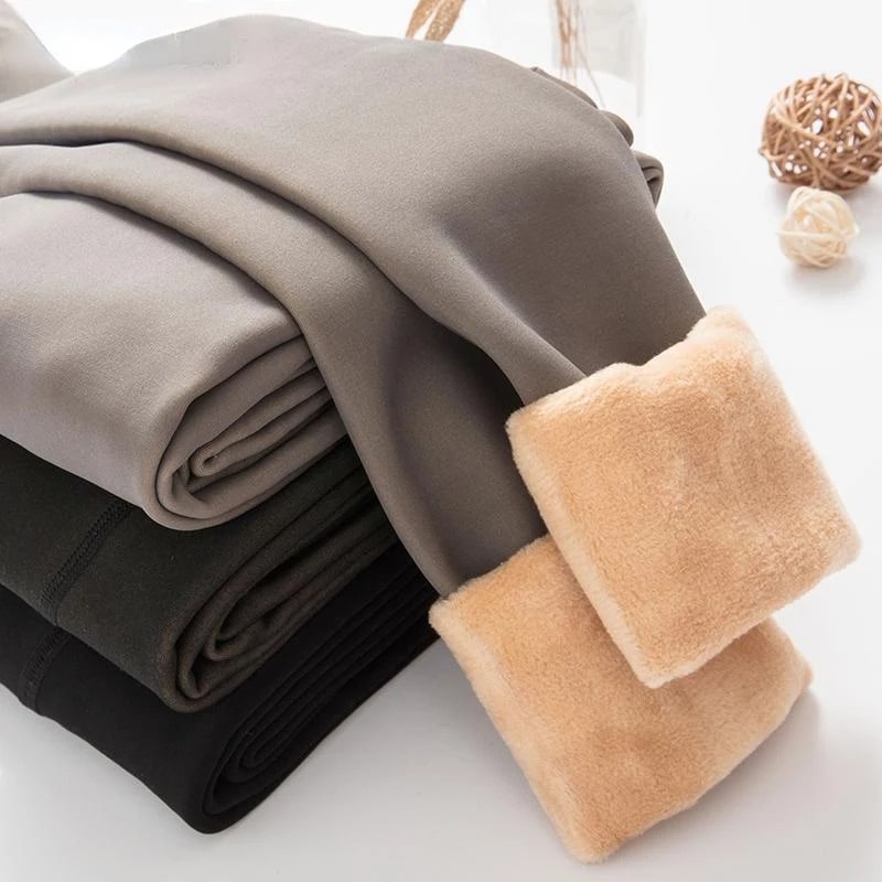 Fleece-Lined Shaping Tights – High-Waist Winter Hosiery with Sheer Look | Thomler