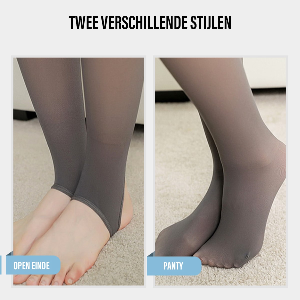 Fleece-Lined Shaping Tights – High-Waist Winter Hosiery with Sheer Look | Thomler