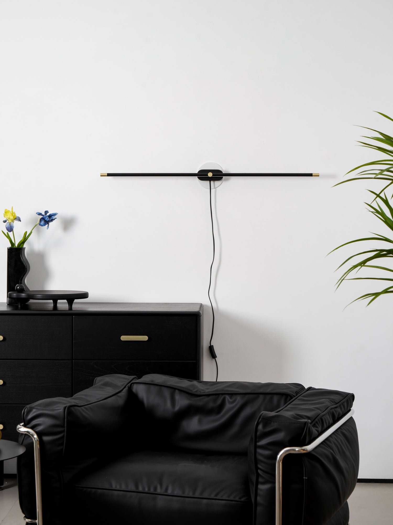 LED Linear Vanity Light 27 in Metal Wall Bathroom Mirror Warm Lighting Fixture Modern Minimalist | Thomler
