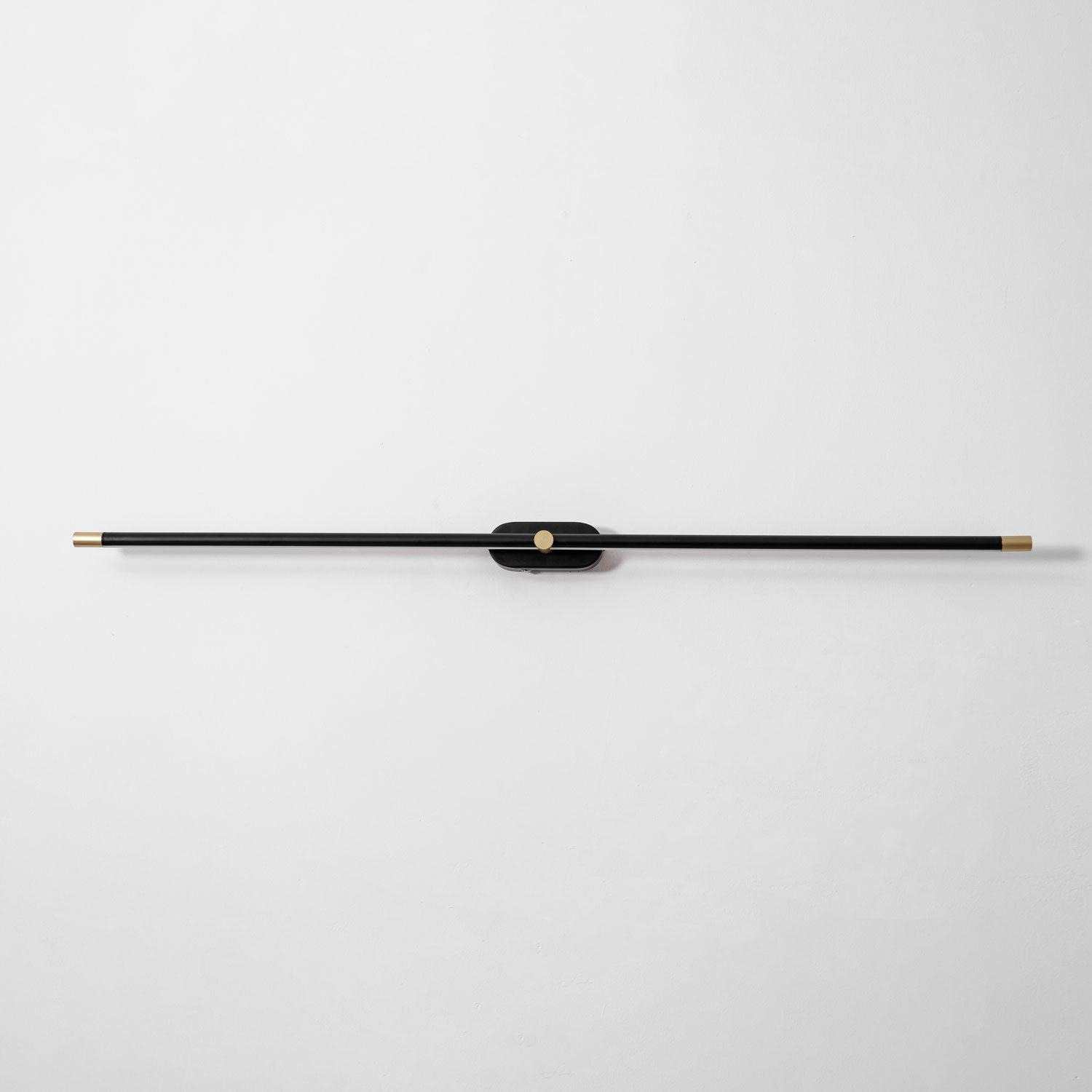 Contemporary Metal Vanity Light Integrated LED 27 in Black Bathroom Wall Lamp Warm Lighting | Thomler